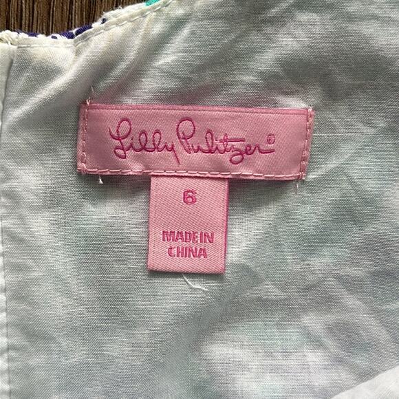 Lilly Pulitzer Blue Paisley Mini Dress - Picture 5 of 8